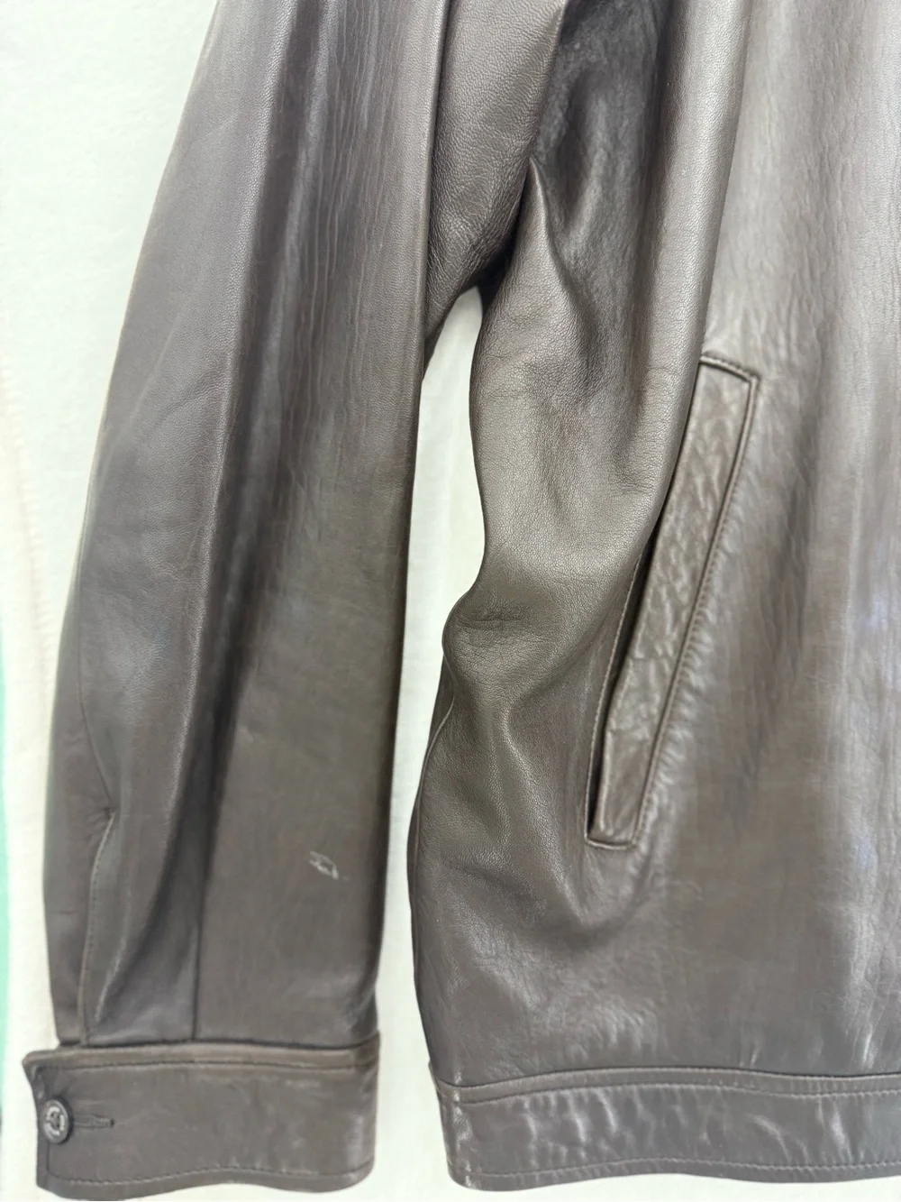 Vintage 90’s Polo Ralph Lauren (2XL) Dark Brown Soft 100% Leather Jacket